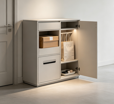 ParcelNest Entry Catchall Cabinet